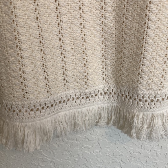 SHIRT Anthropology knitted and knotted white knitted boho tank top - Picture 11 of 12